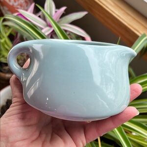 Vtg IROQUOIS Casual China By Russell Wright CREAMER Lt Blue MCM